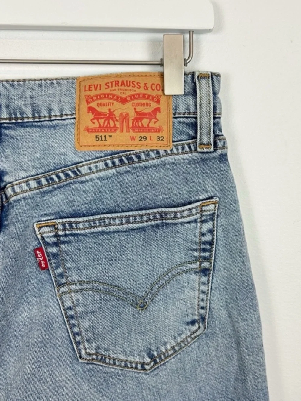 Levi's 511 Slim Straight Light Blue Jeans Men's Size 29 x 32